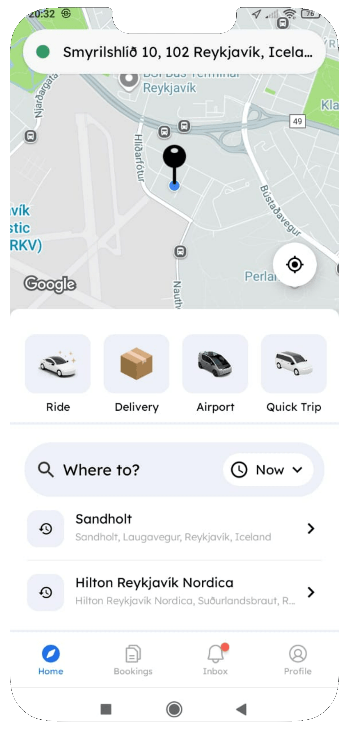 Rider App Screen01