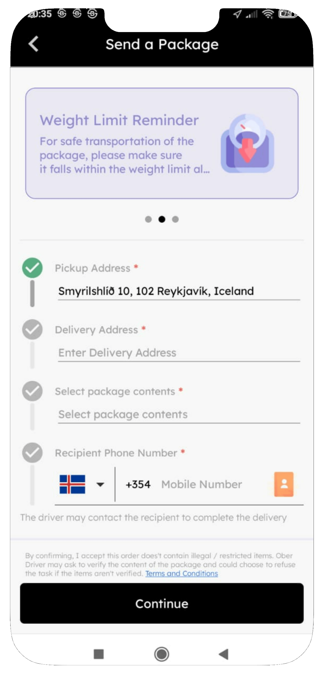 Rider App Screen04