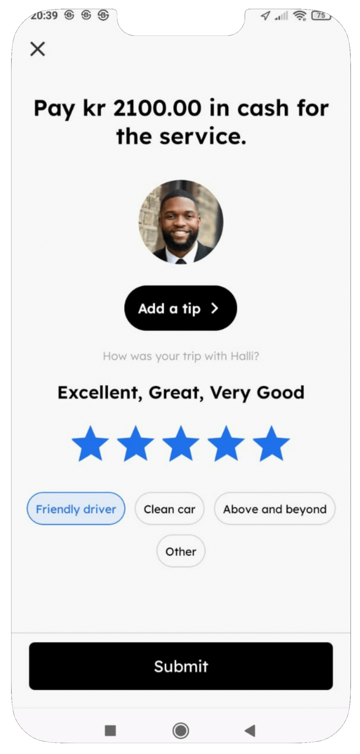 Rider App Screen05